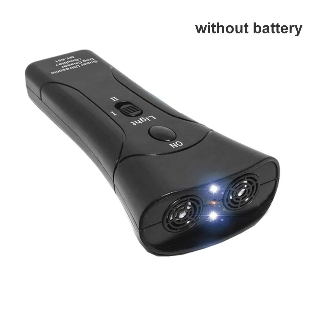 Aparelho Adestrador de Cães Anti-Latido Supersônico Dispositivo Com Led Lanterna Portátil 3 Modalidade em 1