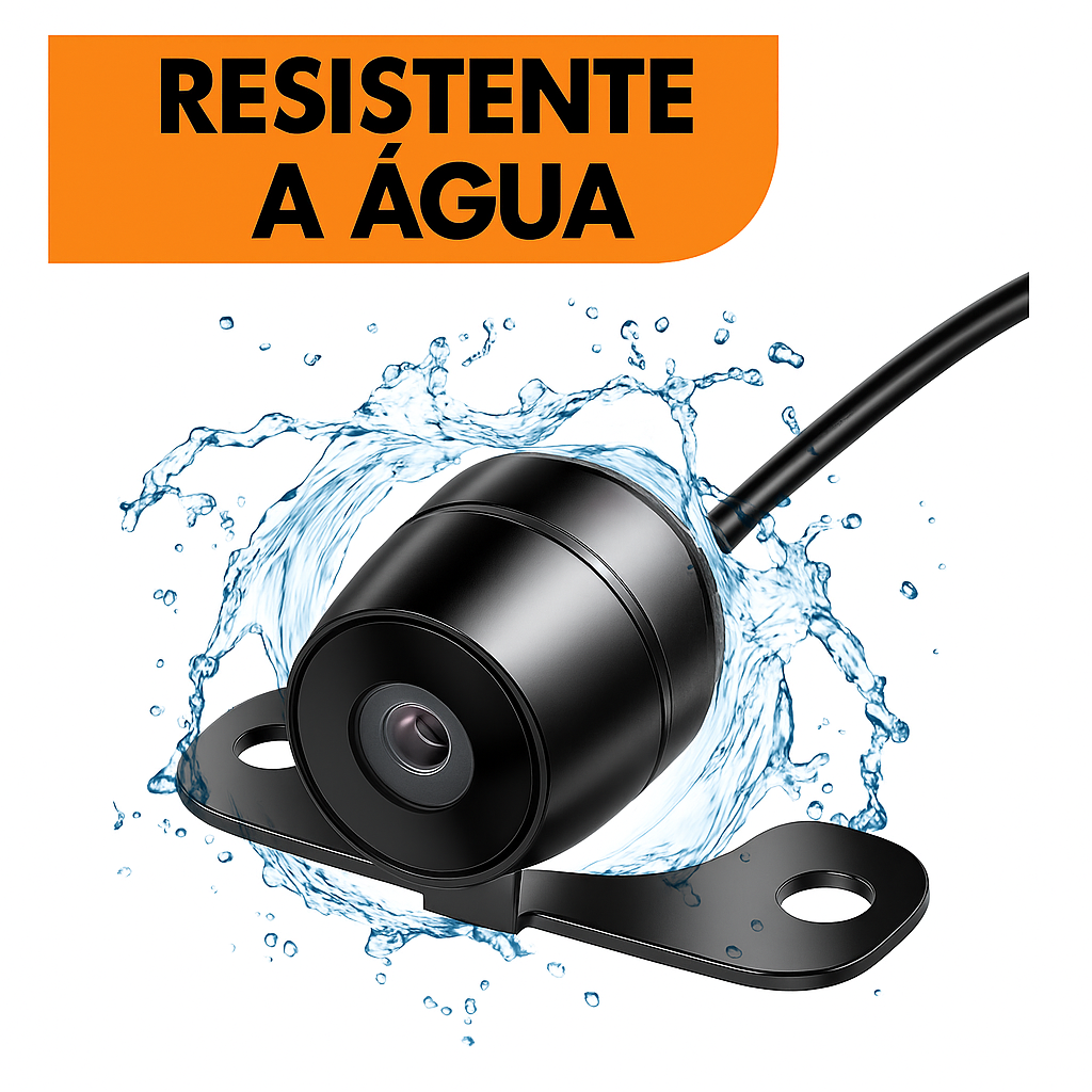 Câmera De Ré Automotiva Hd Estacionamento Visão Noturna