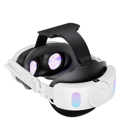 Fone de ouvido com bateria VR para Oculus/Meta Quest 3, alça de cabeça com bateria de 10.000 mAh, alça Elite recarregável que estende o tempo de reprodução de 8H e ajustável para fone de ouvido VR