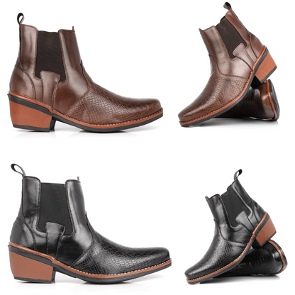 Botina Country-Croco Sintético: Estilo, Conforto e a Força do Autêntico