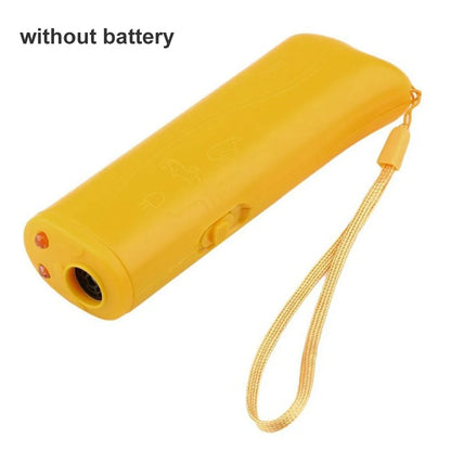 Aparelho Adestrador de Cães Anti-Latido Supersônico  Dispositivo Com Led Lanterna Portátil 3 Modalidade em 1