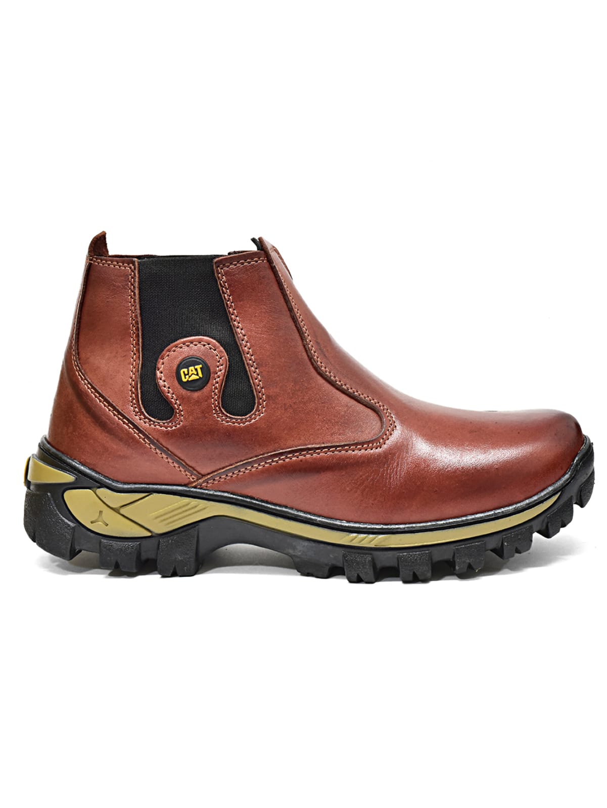 Botina Caterpillar de Couro: Estilo e Força em Cada Passo