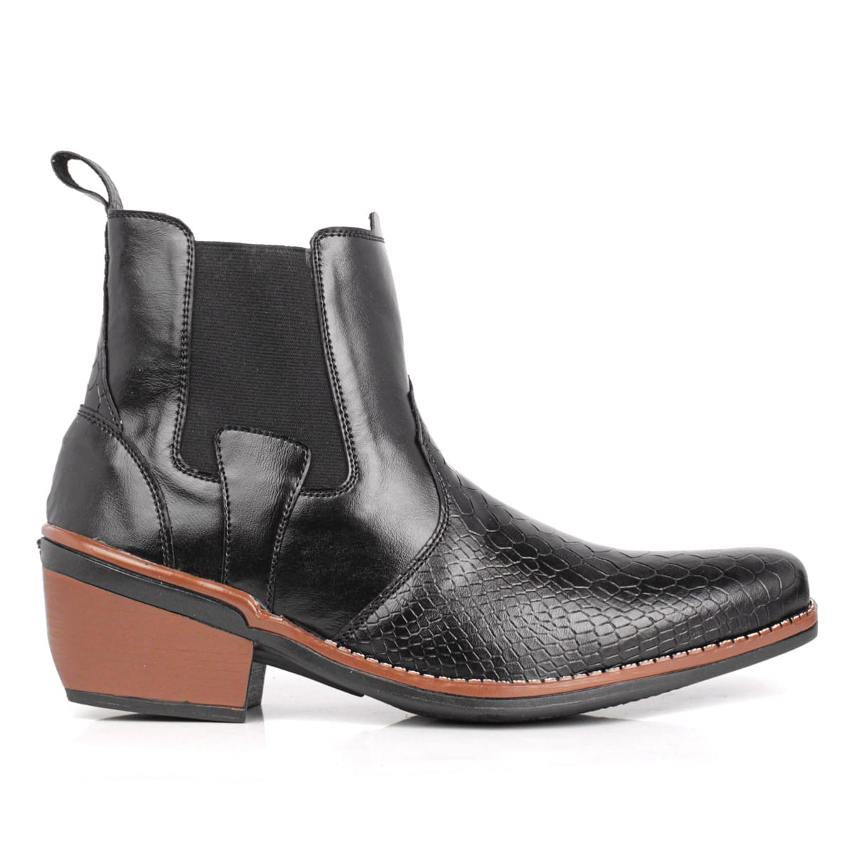 Botina Country-Croco Sintético: Estilo, Conforto e a Força do Autêntico