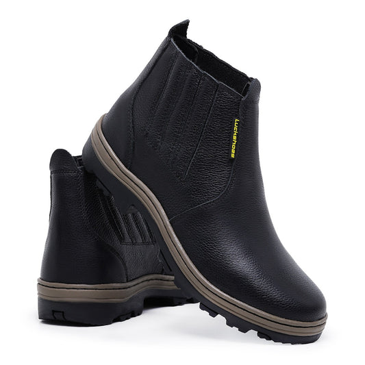 Bota DLL Botina Masculina de Couro: Estilo, Conforto e Durabilidade para o seu Dia a Dia