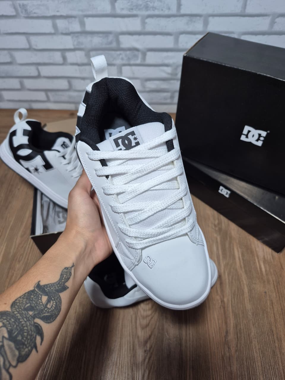 Tênis Calçado Casual de Luxo DC Court Lançamento