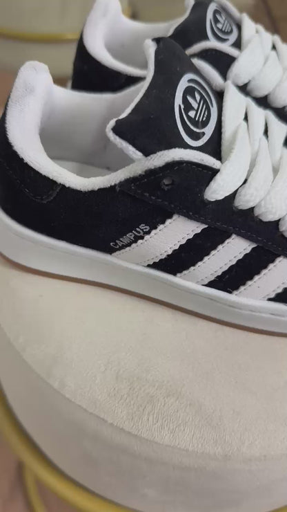 Tênis Adidas Campos OOS Unissex 2 Cadarços Preto/Branco