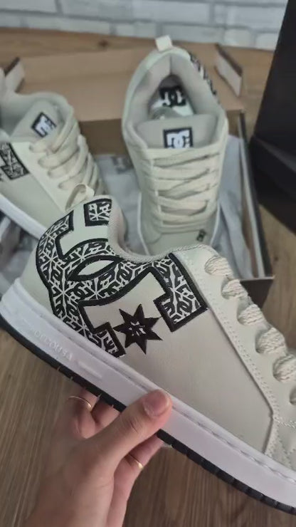 Tênis Calçado Casual de Luxo DC Court Lançamento